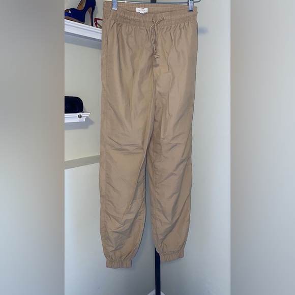 Topshop Pants - Topshop Curve balloon parachute linen trouser in sage